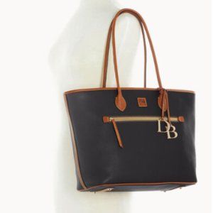Dooney Bourke Black Pebble Grain Large Tote - NWT never taken out of the bag